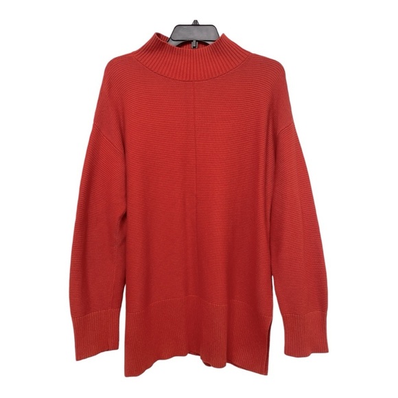 Talbots Orange Ribbed Oversized Tunic Sweater XL - Picture 1 of 10